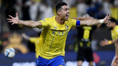 Cristiano Ronaldo Cetak Hattrick di Liga Arab